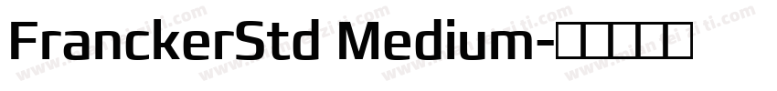 FranckerStd Medium字体转换